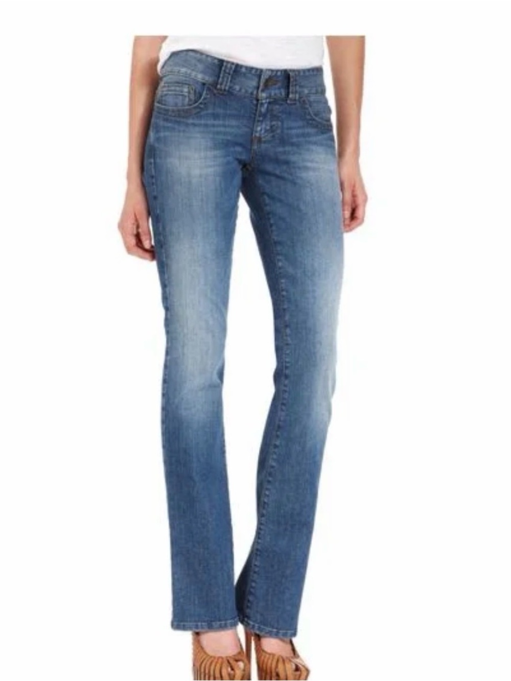 Guess Daredevil Boot Straight Leg Jeans in Blue Wash